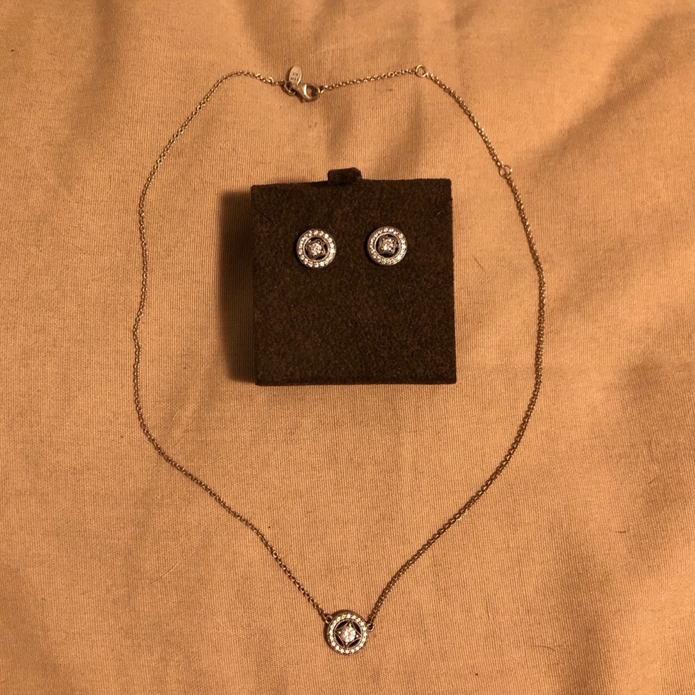 Pandora Earrings and Necklace Set